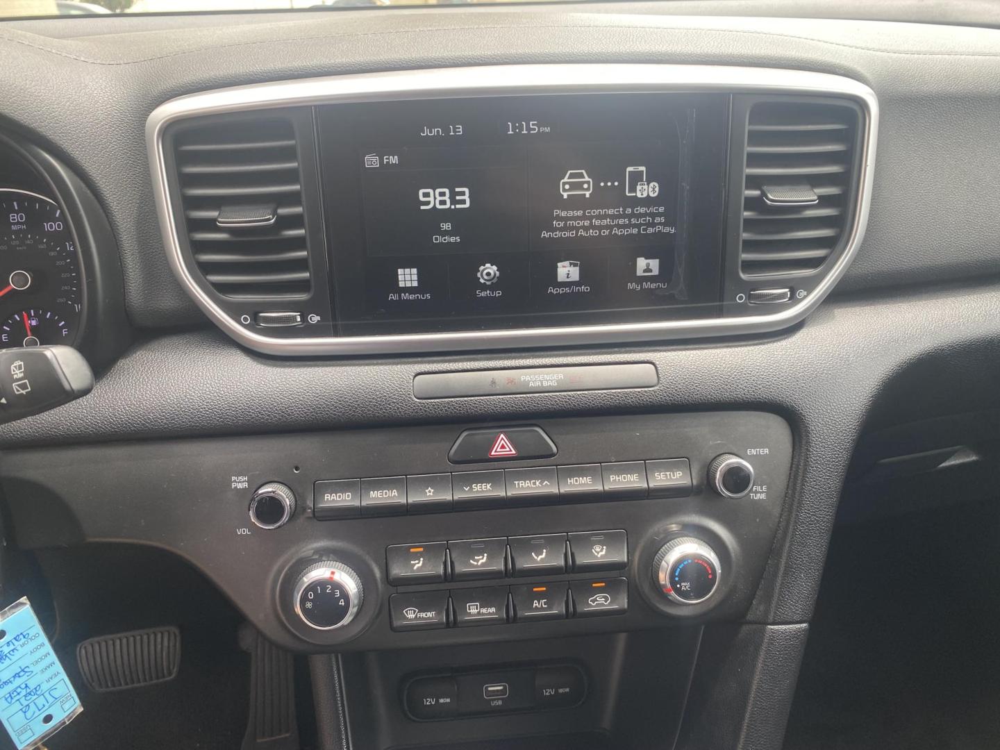 2021 WHITE KIA SPORTAGE LX (KNDPM3AC5M7) , located at 922 W. Beacon St., Philadelphia, MS, 39350, (601) 650-3675, 32.770447, -89.127151 - Photo#17