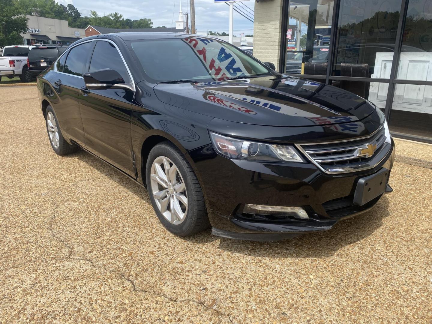 2018 BLACK CHEVROLET IMPALA LT (1LT) (2G1105S32J9) , located at 922 W. Beacon St., Philadelphia, MS, 39350, (601) 650-3675, 32.770447, -89.127151 - Photo#0