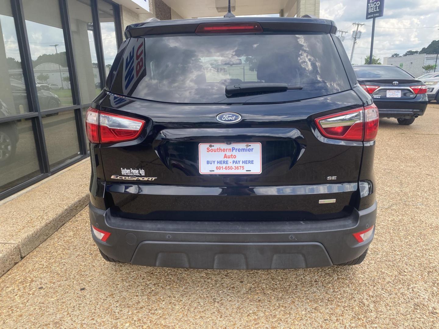 2018 BLACK FORD ECOSPORT SE (MAJ3P1TE6JC) , located at 922 W. Beacon St., Philadelphia, MS, 39350, (601) 650-3675, 32.770447, -89.127151 - Photo#2
