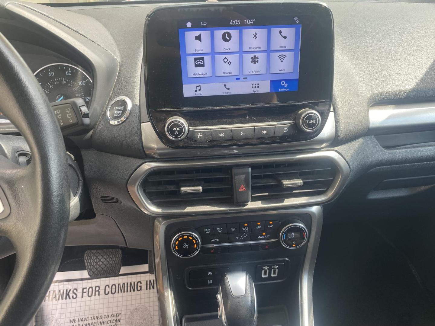 2018 BLACK FORD ECOSPORT SE (MAJ3P1TE6JC) , located at 922 W. Beacon St., Philadelphia, MS, 39350, (601) 650-3675, 32.770447, -89.127151 - Photo#18
