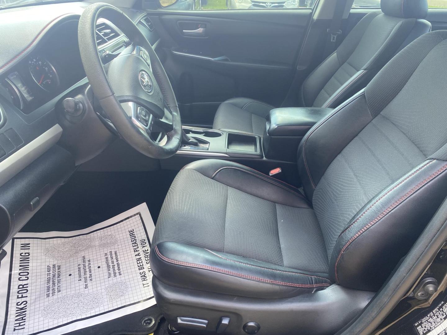 2016 BLACK TOYOTA CAMRY SE; LE; XLE; X (4T1BF1FKXGU) , located at 922 W. Beacon St., Philadelphia, MS, 39350, (601) 650-3675, 32.770447, -89.127151 - Photo#9