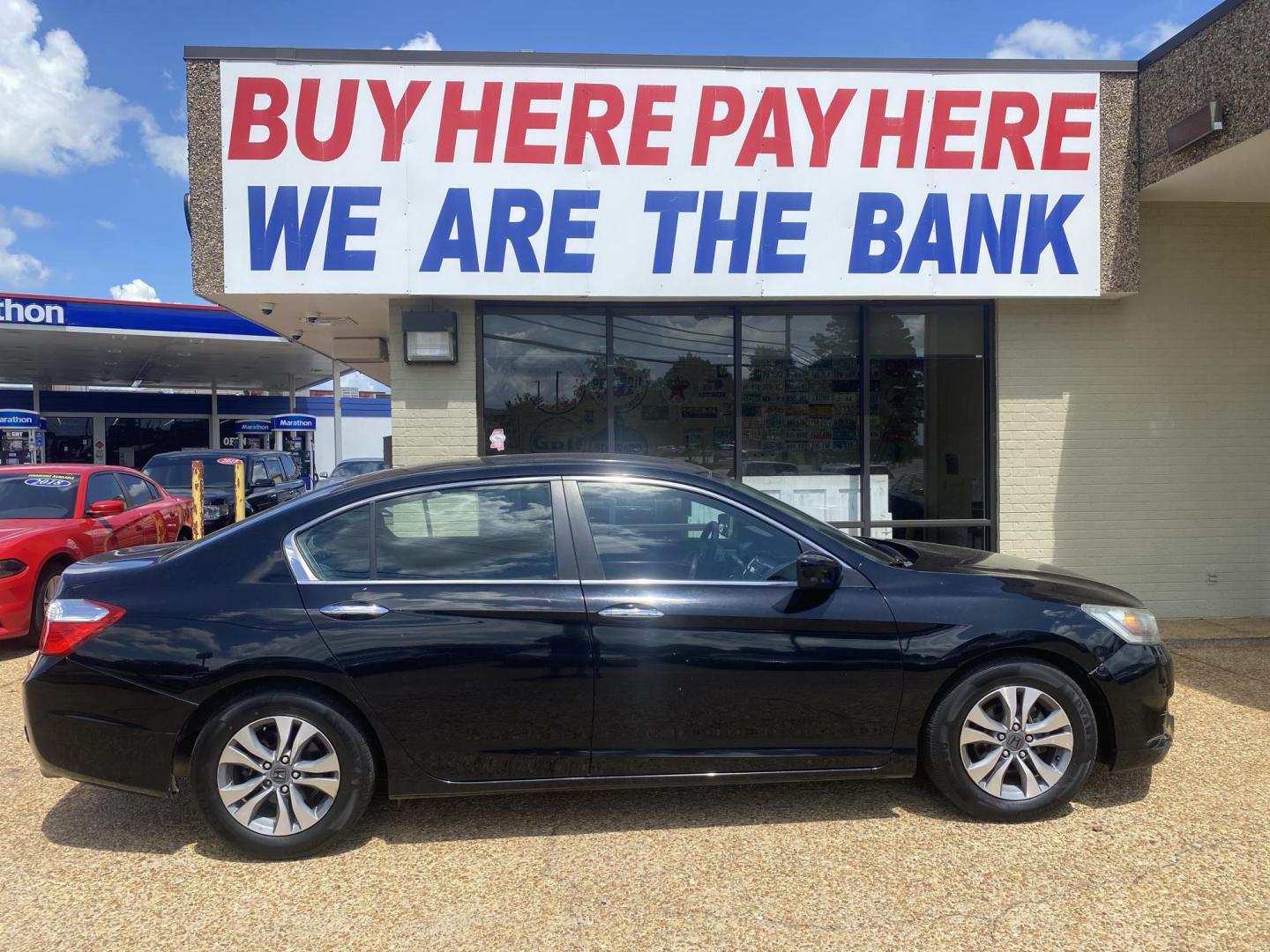 2014 BLACK HONDA ACCORD LX (1HGCR2F32EA) , located at 922 W. Beacon St., Philadelphia, MS, 39350, (601) 650-3675, 32.770447, -89.127151 - Photo#6