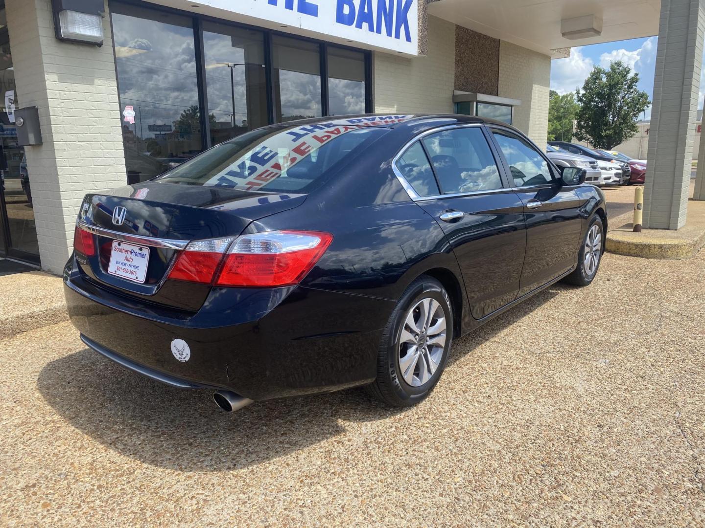 2014 BLACK HONDA ACCORD LX (1HGCR2F32EA) , located at 922 W. Beacon St., Philadelphia, MS, 39350, (601) 650-3675, 32.770447, -89.127151 - Photo#5