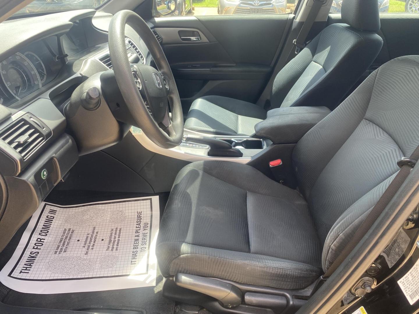 2014 BLACK HONDA ACCORD LX (1HGCR2F32EA) , located at 922 W. Beacon St., Philadelphia, MS, 39350, (601) 650-3675, 32.770447, -89.127151 - Photo#9
