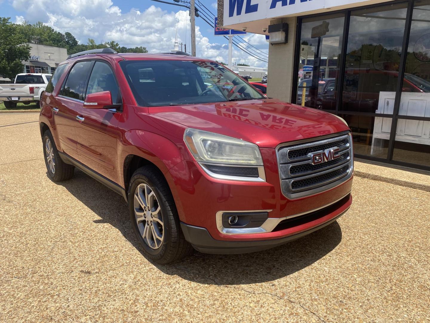 2013 RED GMC ACADIA SLT1 (1GKKRRKD2DJ) , located at 922 W. Beacon St., Philadelphia, MS, 39350, (601) 650-3675, 32.770447, -89.127151 - Photo#0