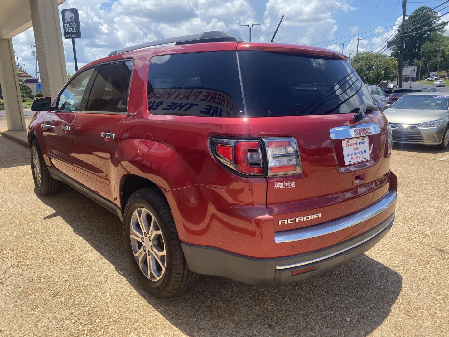 2013 RED GMC ACADIA SLT1 (1GKKRRKD2DJ) , located at 922 W. Beacon St., Philadelphia, MS, 39350, (601) 650-3675, 32.770447, -89.127151 - Photo#3