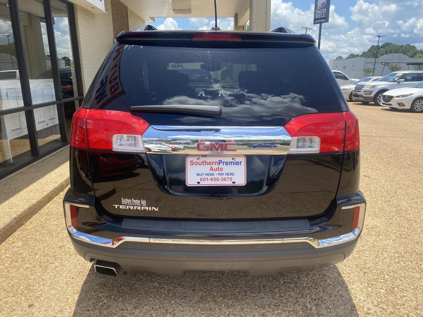 2017 BLACK GMC TERRAIN SLT (2GKALPEK6H6) , located at 922 W. Beacon St., Philadelphia, MS, 39350, (601) 650-3675, 32.770447, -89.127151 - Photo#4