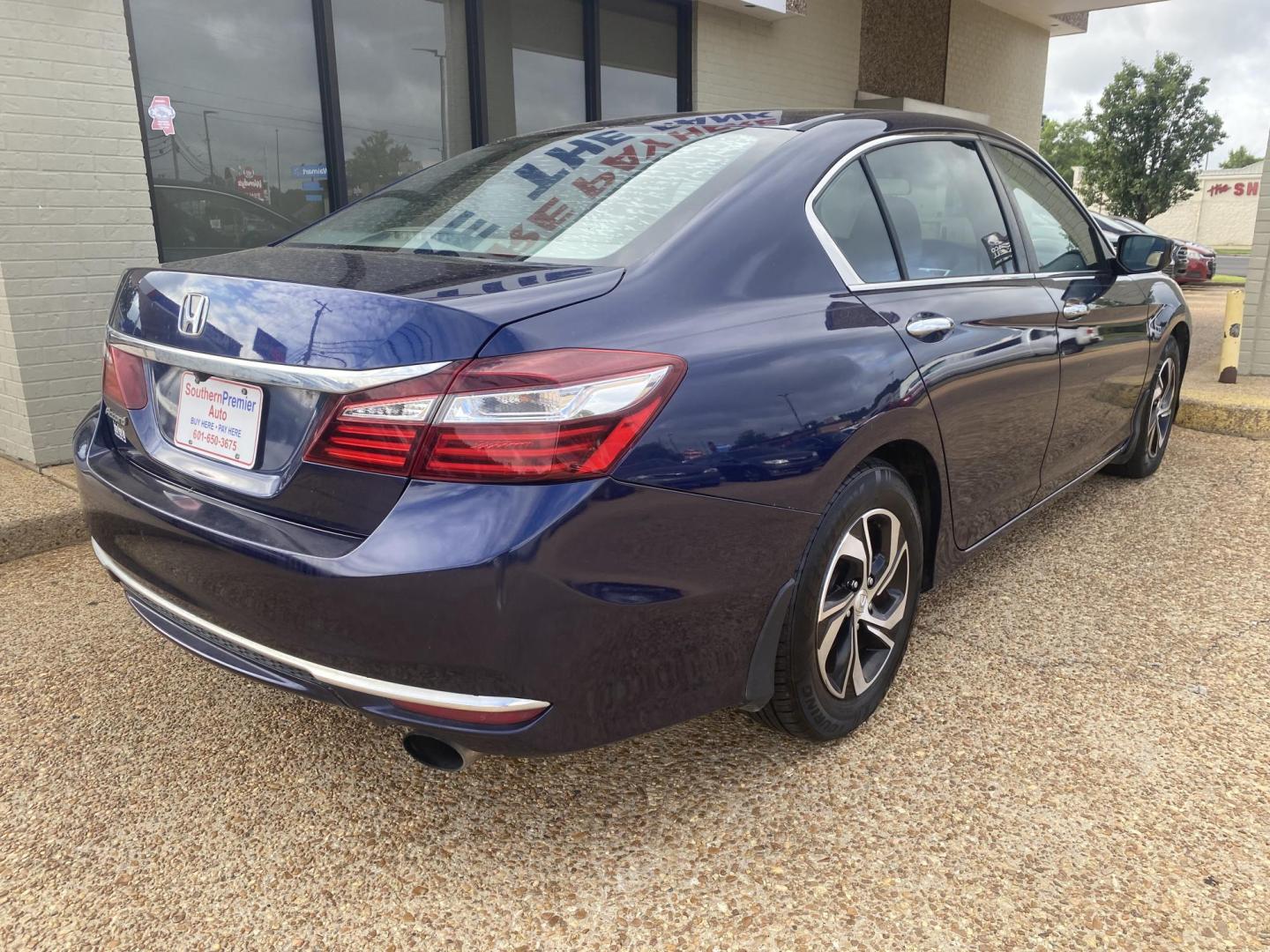 2016 BLUE HONDA ACCORD LX (1HGCR2F34GA) , located at 922 W. Beacon St., Philadelphia, MS, 39350, (601) 650-3675, 32.770447, -89.127151 - Photo#5