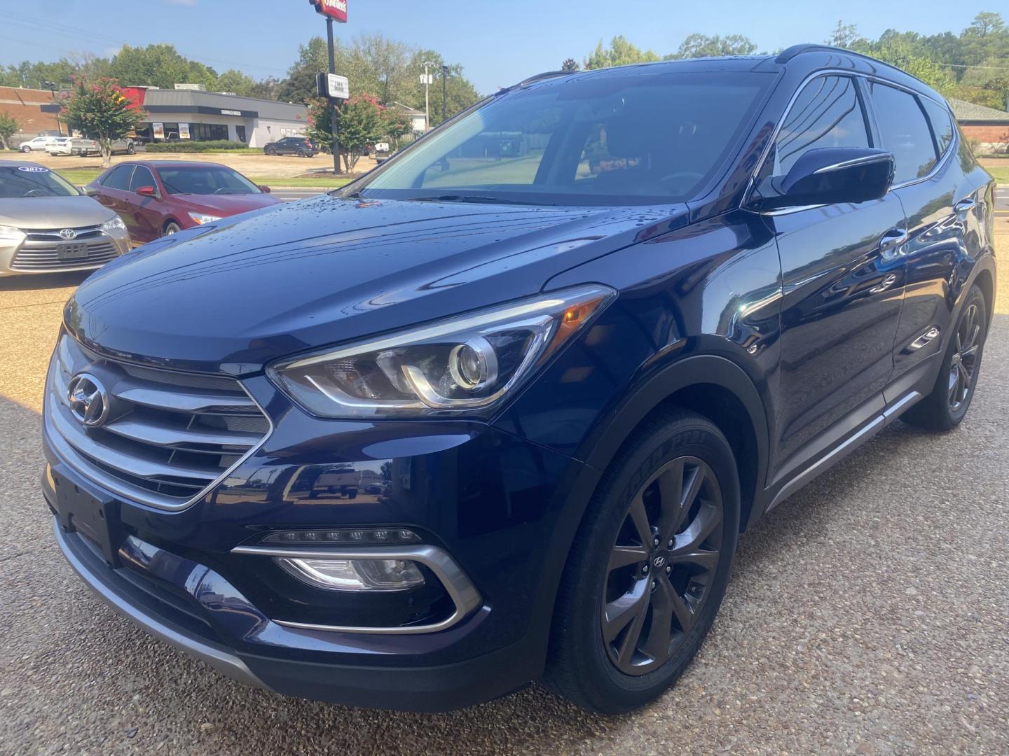 2017 BLUE HYUNDAI SANTA FE SPORT 2.0T (5XYZW4LA9HG) , located at 922 W. Beacon St., Philadelphia, MS, 39350, (601) 650-3675, 32.770447, -89.127151 - Photo#2