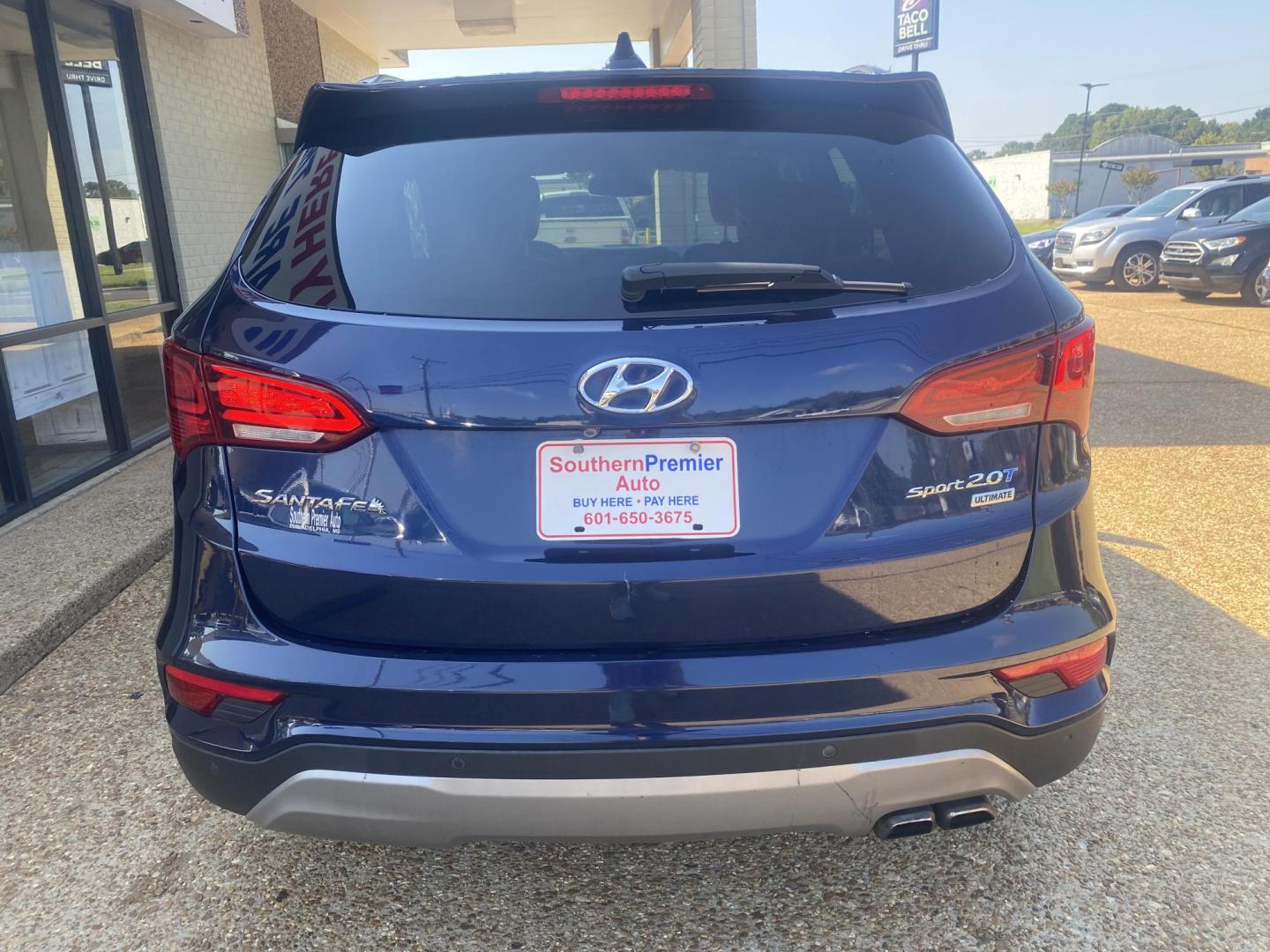 2017 BLUE HYUNDAI SANTA FE SPORT 2.0T (5XYZW4LA9HG) , located at 922 W. Beacon St., Philadelphia, MS, 39350, (601) 650-3675, 32.770447, -89.127151 - Photo#4