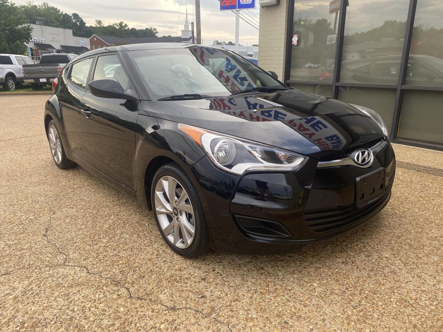 2016 BLACK HYUNDAI VELOSTER BASE (KMHTC6AD7GU) , located at 922 W. Beacon St., Philadelphia, MS, 39350, (601) 650-3675, 32.770447, -89.127151 - Photo#0
