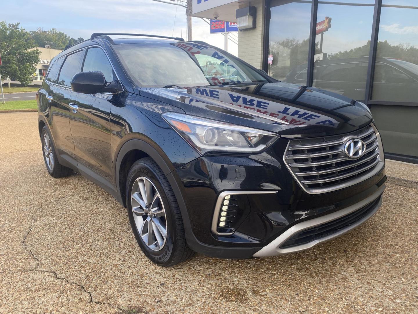 2017 BLACK HYUNDAI SANTA FE XL SE (KM8SM4HF4HU) , located at 922 W. Beacon St., Philadelphia, MS, 39350, (601) 650-3675, 32.770447, -89.127151 - Photo#0