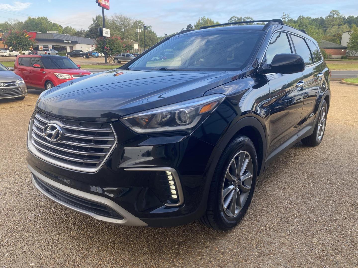 2017 BLACK HYUNDAI SANTA FE XL SE (KM8SM4HF4HU) , located at 922 W. Beacon St., Philadelphia, MS, 39350, (601) 650-3675, 32.770447, -89.127151 - Photo#2