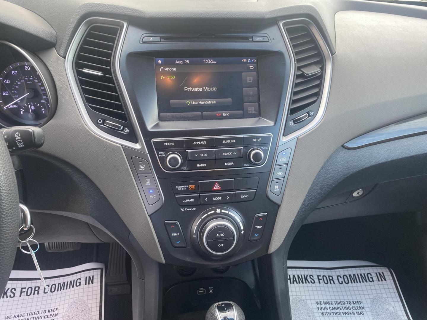 2017 BLACK HYUNDAI SANTA FE XL SE (KM8SM4HF4HU) , located at 922 W. Beacon St., Philadelphia, MS, 39350, (601) 650-3675, 32.770447, -89.127151 - Photo#17