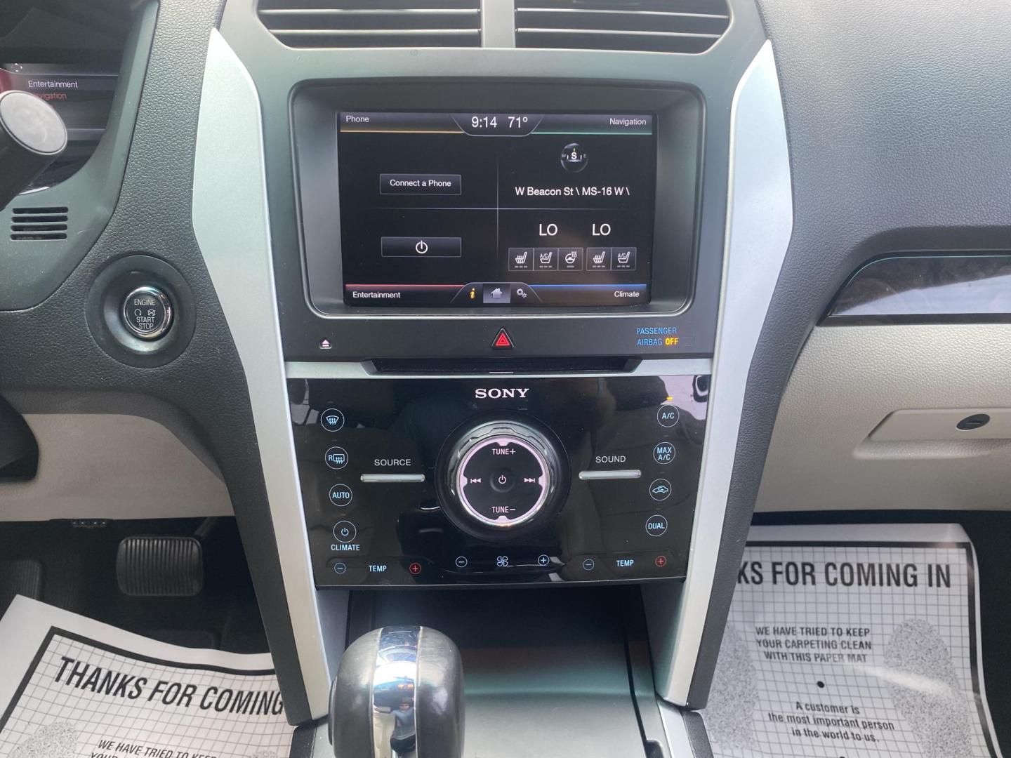 2014 WHITE FORD EXPLORER LIMITED (1FM5K7F83EG) , located at 922 W. Beacon St., Philadelphia, MS, 39350, (601) 650-3675, 32.770447, -89.127151 - Photo#17
