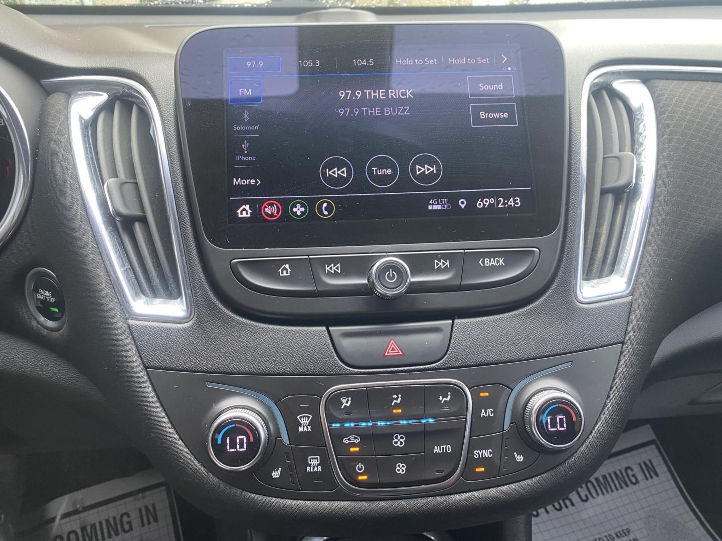 2019 BLUE CHEVROLET MALIBU LT (2FL) (1G1ZD5STXKF) , located at 922 W. Beacon St., Philadelphia, MS, 39350, (601) 650-3675, 32.770447, -89.127151 - Photo#17