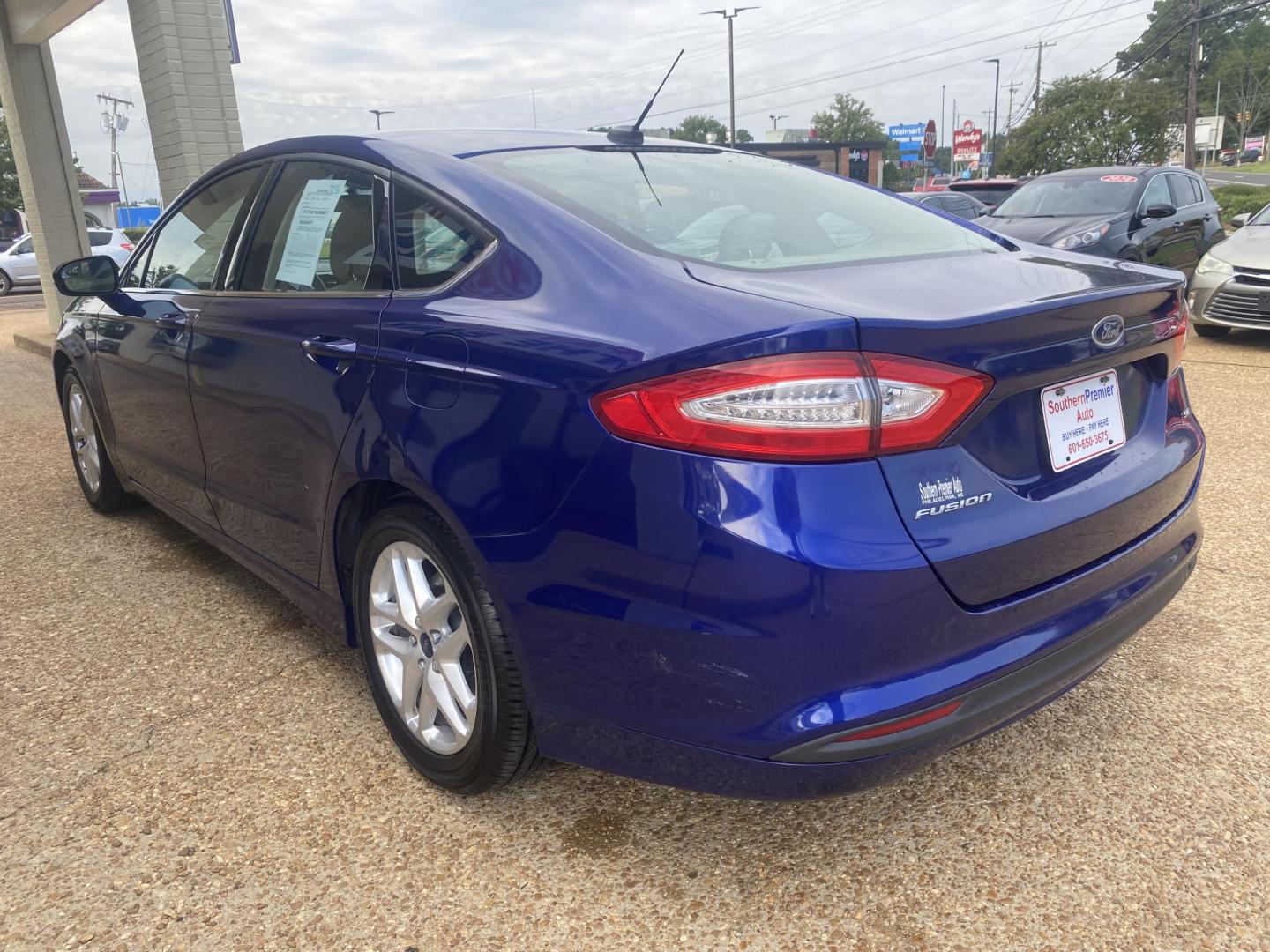 2014 BLUE FORD FUSION SE (1FA6P0H79E5) , located at 922 W. Beacon St., Philadelphia, MS, 39350, (601) 650-3675, 32.770447, -89.127151 - Photo#3