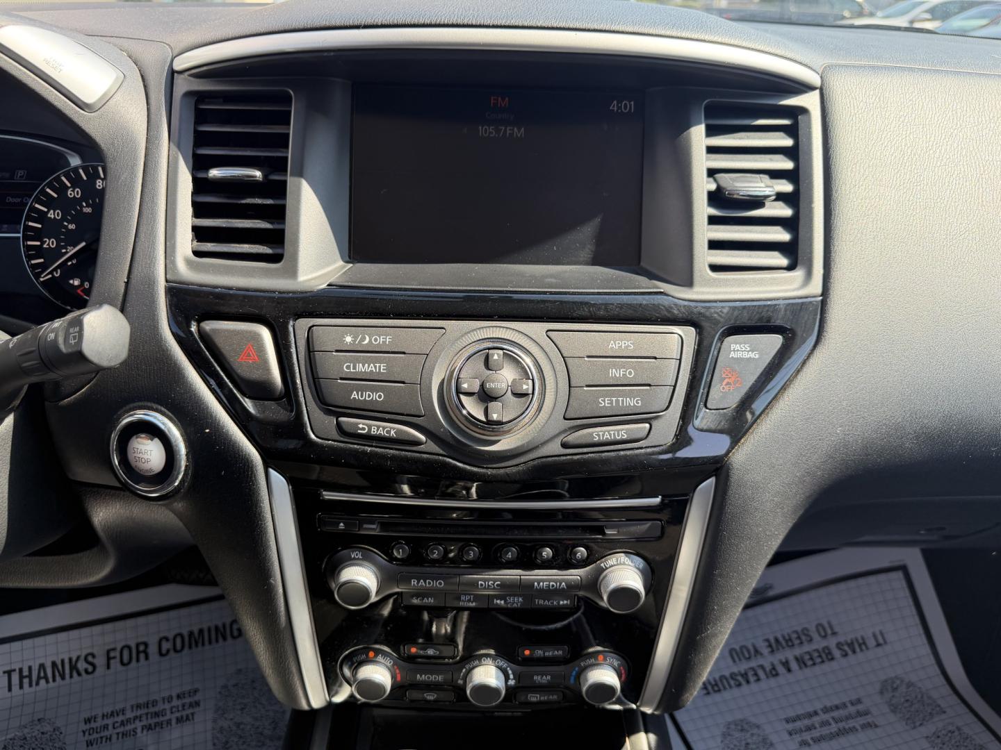 2019 BLACK NISSAN PATHFINDER SV (5N1DR2MMXKC) , located at 922 W. Beacon St., Philadelphia, MS, 39350, (601) 650-3675, 32.770447, -89.127151 - Photo#17