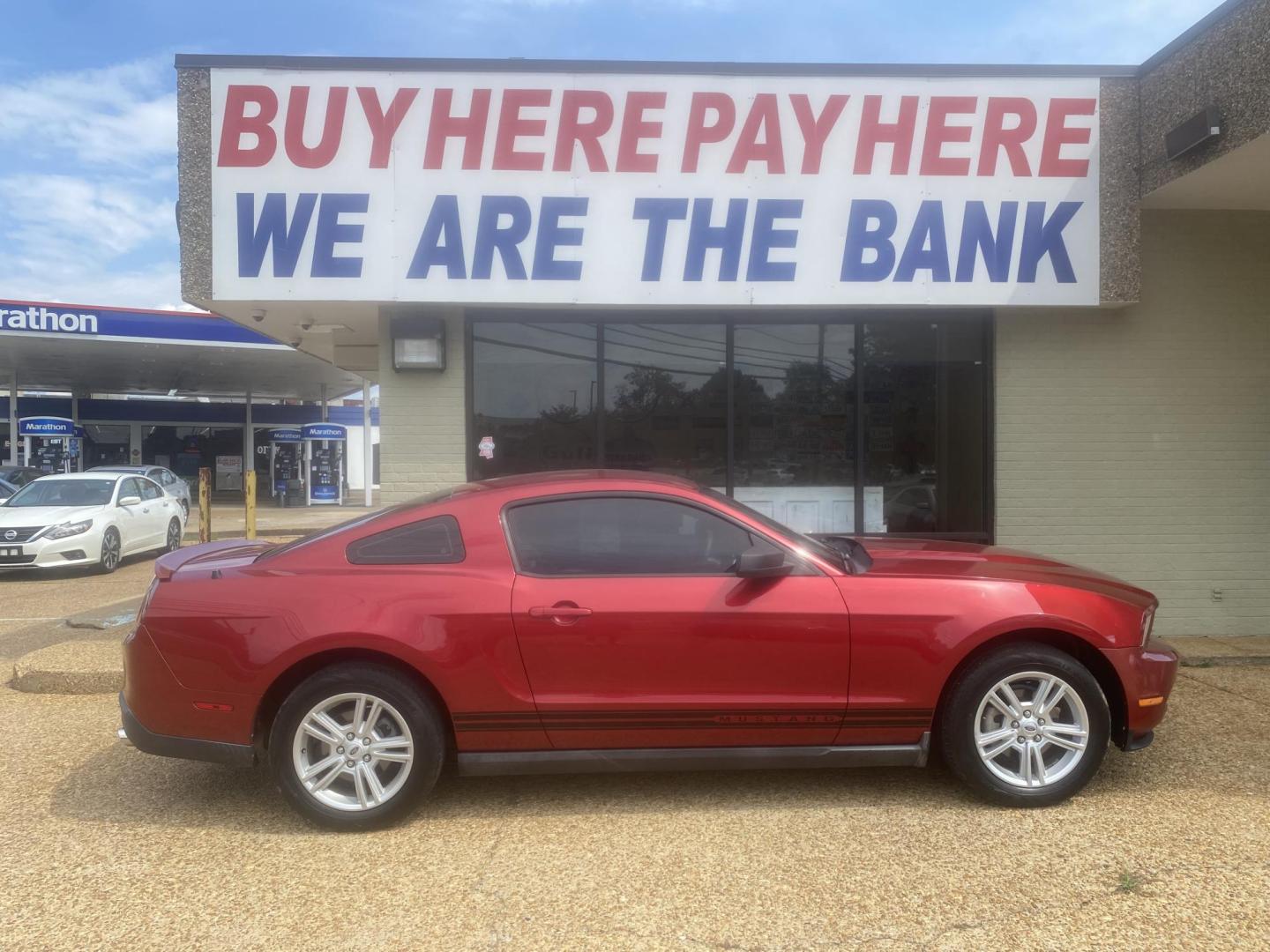 2010 RED FORD MUSTANG BASE (1ZVBP8AN4A5) , located at 922 W. Beacon St., Philadelphia, MS, 39350, (601) 650-3675, 32.770447, -89.127151 - Photo#6