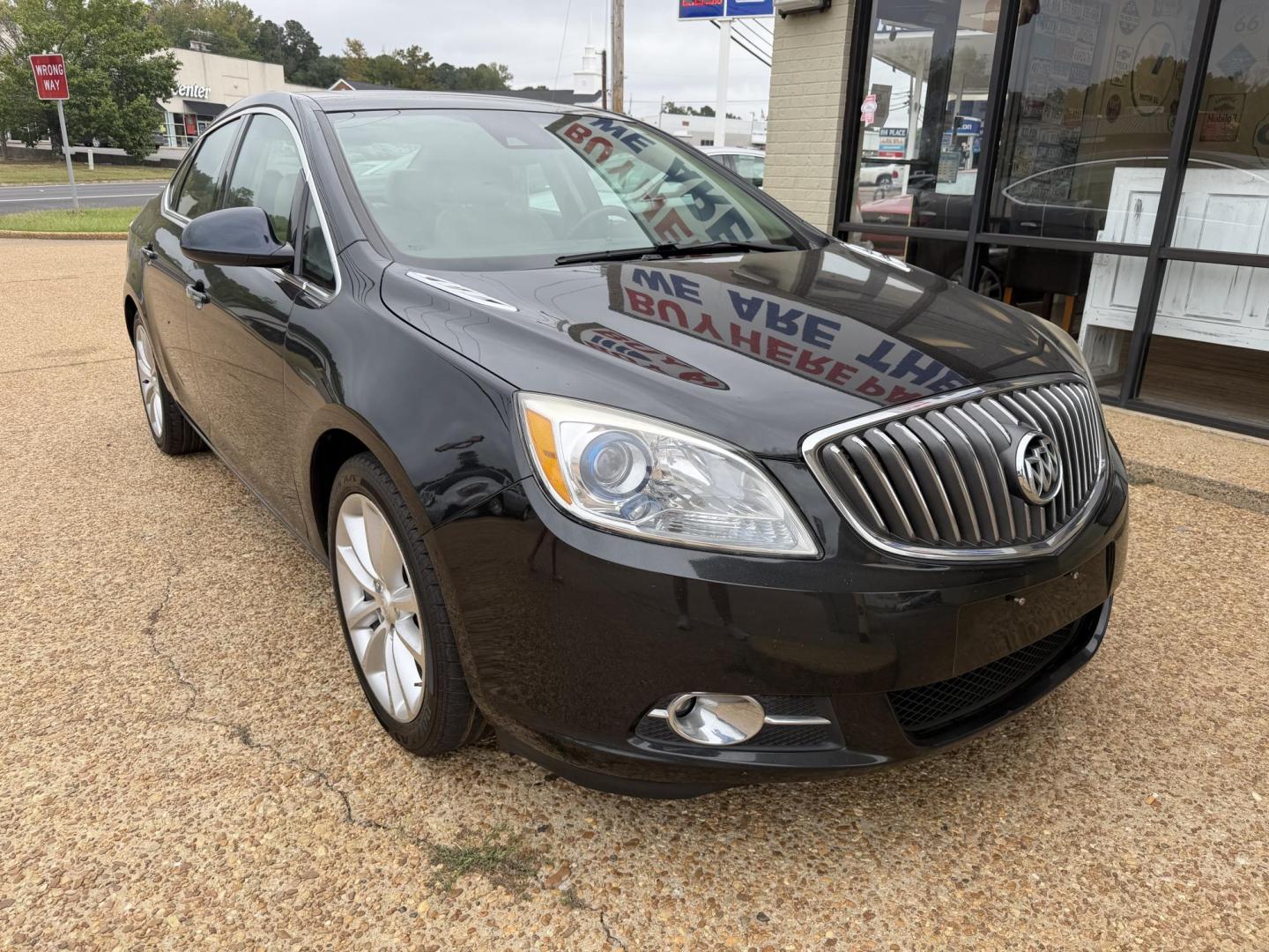 2014 BLACK BUICK VERANO PREMIUM (1G4PT5SV5E4) , located at 922 W. Beacon St., Philadelphia, MS, 39350, (601) 650-3675, 32.770447, -89.127151 - Photo#0