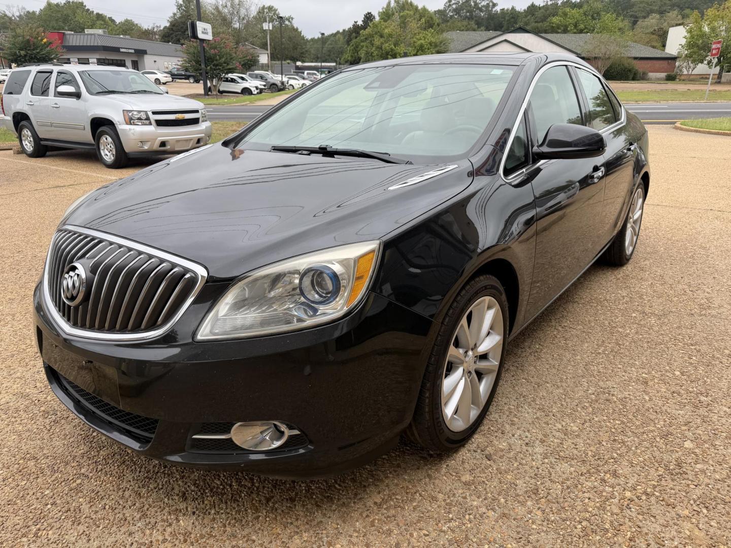 2014 BLACK BUICK VERANO PREMIUM (1G4PT5SV5E4) , located at 922 W. Beacon St., Philadelphia, MS, 39350, (601) 650-3675, 32.770447, -89.127151 - Photo#2