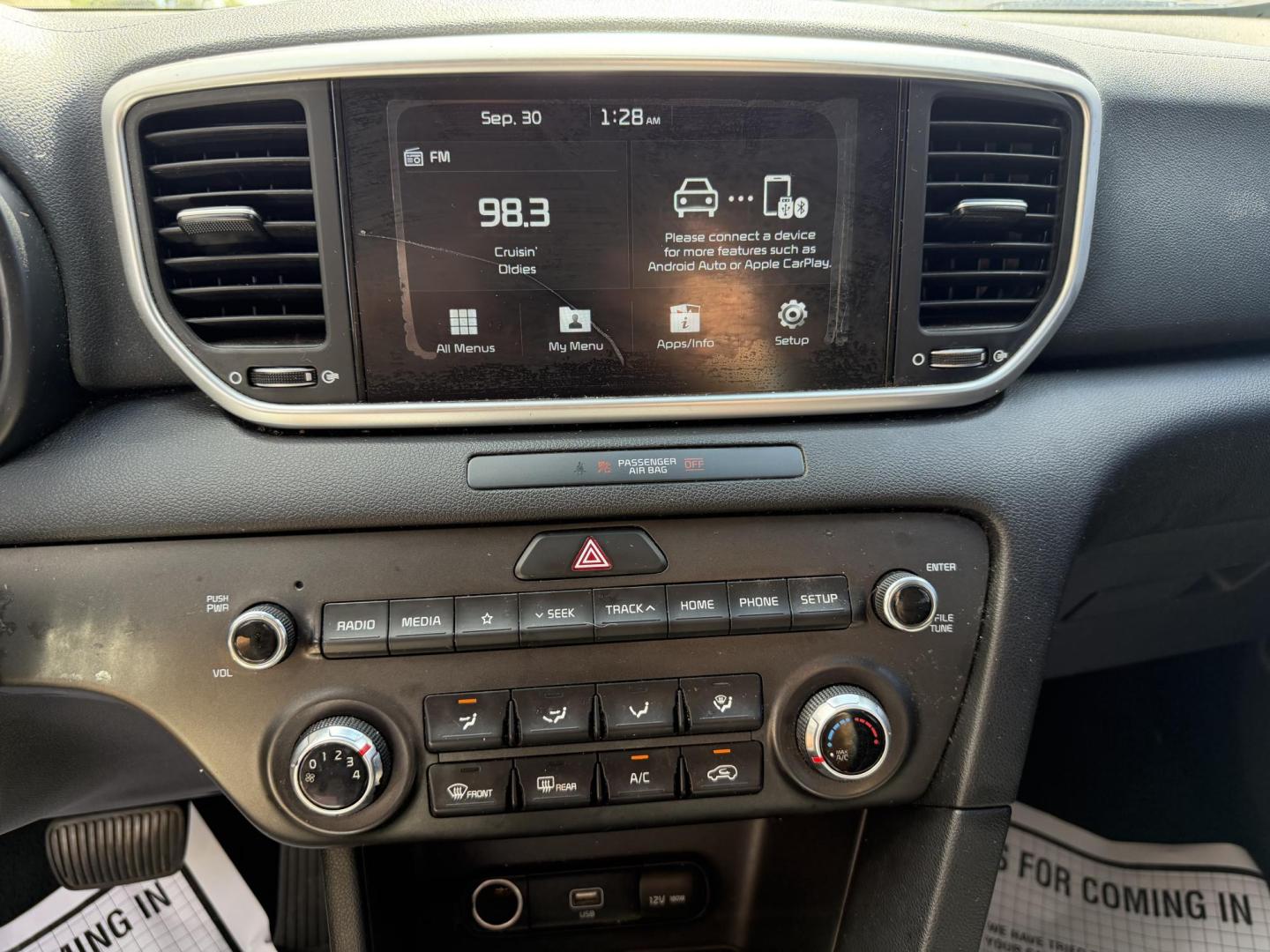 2021 WHITE KIA SPORTAGE LX (KNDPMCAC0M7) , located at 922 W. Beacon St., Philadelphia, MS, 39350, (601) 650-3675, 32.770447, -89.127151 - Photo#17
