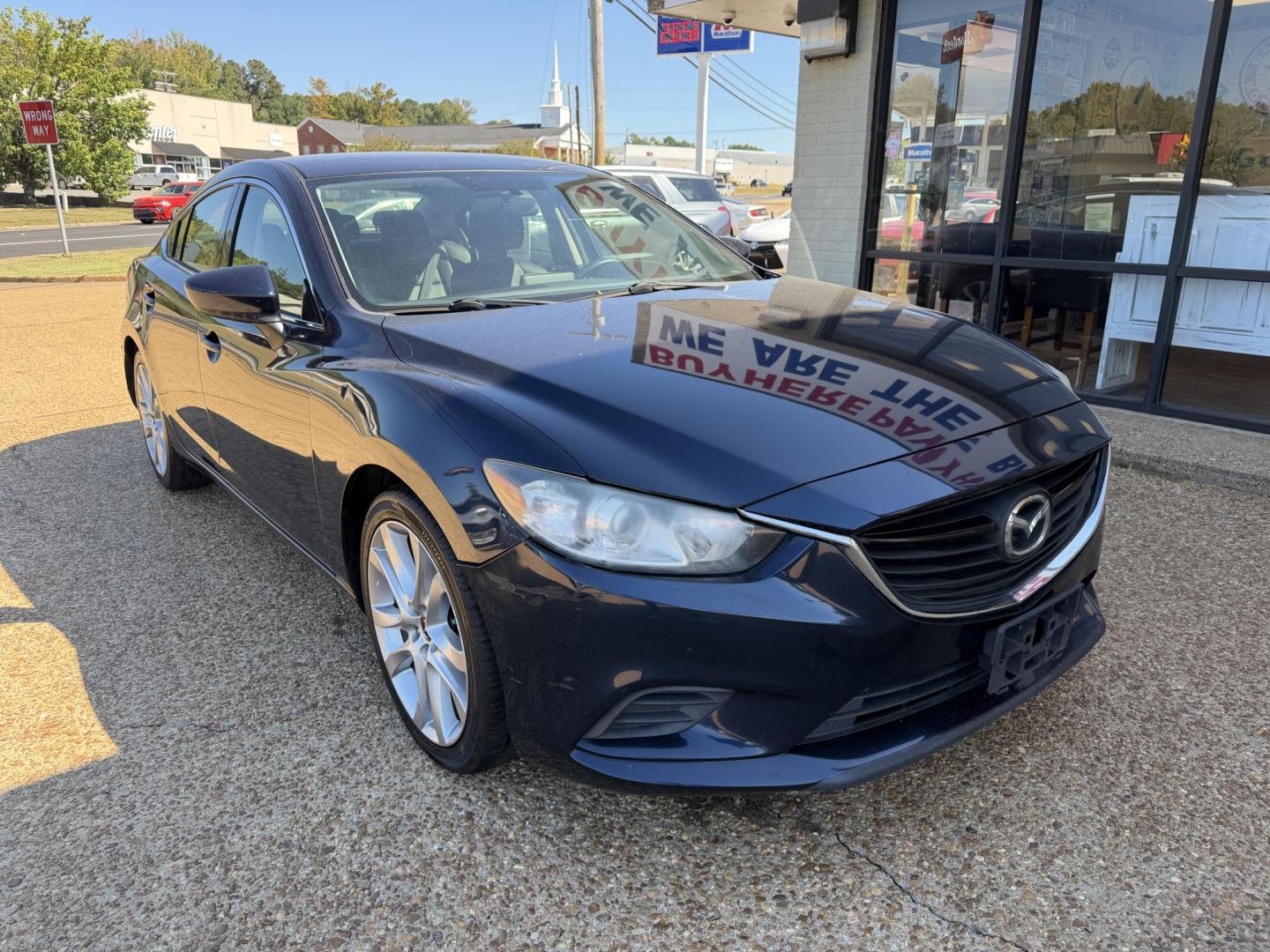 2016 BLUE MAZDA MAZDA6 TOURING (JM1GJ1V57G1) , located at 922 W. Beacon St., Philadelphia, MS, 39350, (601) 650-3675, 32.770447, -89.127151 - Photo#0