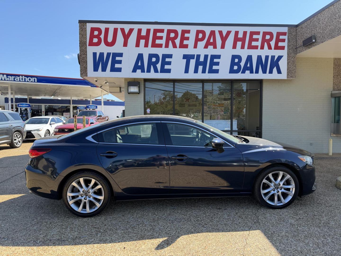 2016 BLUE MAZDA MAZDA6 TOURING (JM1GJ1V57G1) , located at 922 W. Beacon St., Philadelphia, MS, 39350, (601) 650-3675, 32.770447, -89.127151 - Photo#6