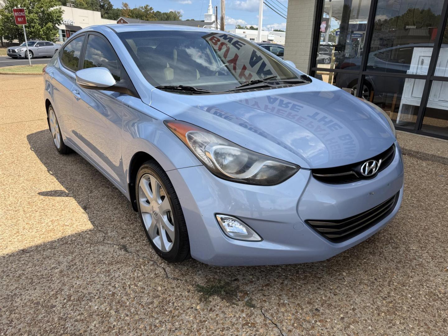 2013 BLUE HYUNDAI ELANTRA LIMITED (KMHDH4AE3DU) , located at 922 W. Beacon St., Philadelphia, MS, 39350, (601) 650-3675, 32.770447, -89.127151 - Photo#0
