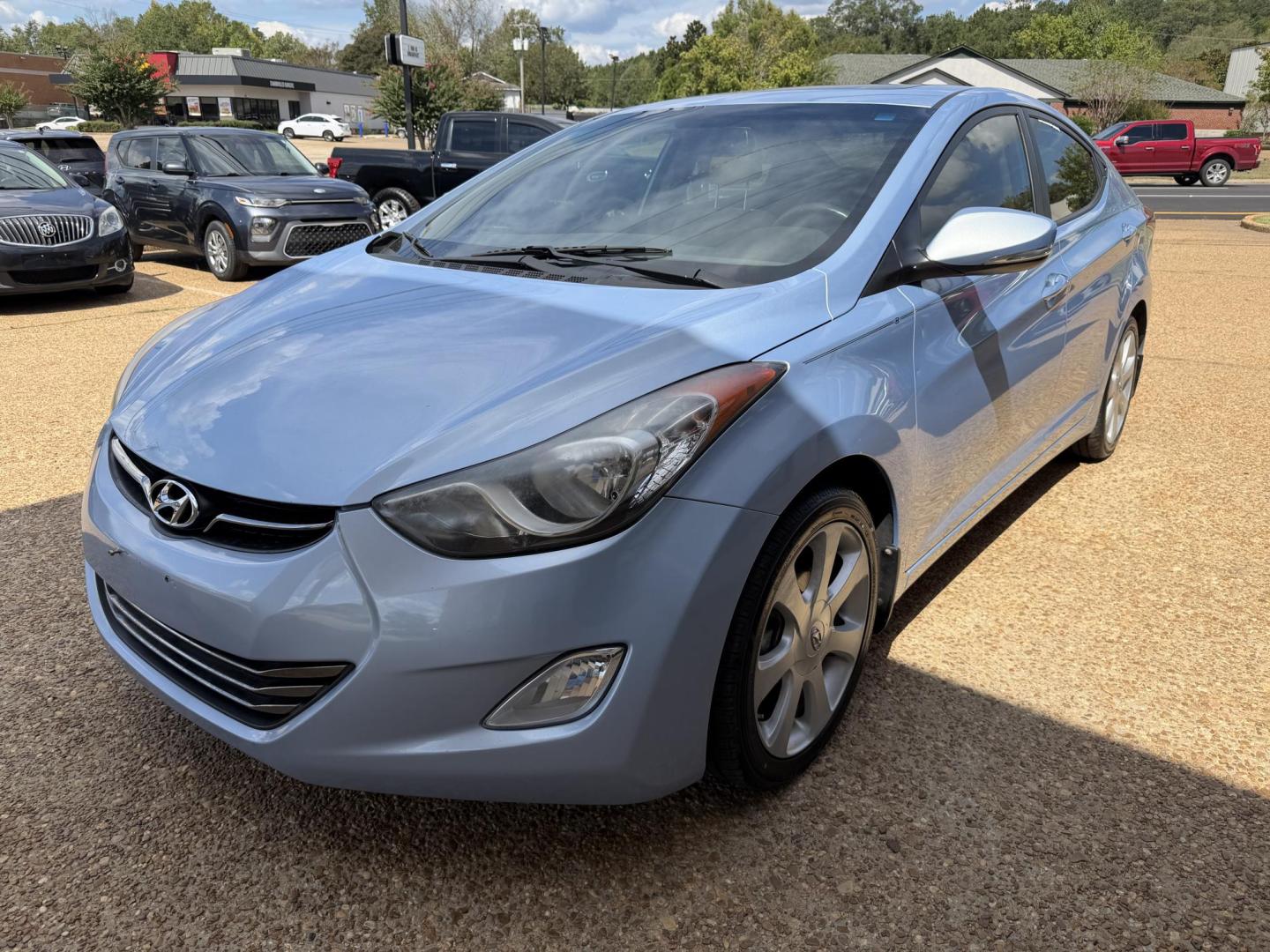 2013 BLUE HYUNDAI ELANTRA LIMITED (KMHDH4AE3DU) , located at 922 W. Beacon St., Philadelphia, MS, 39350, (601) 650-3675, 32.770447, -89.127151 - Photo#2