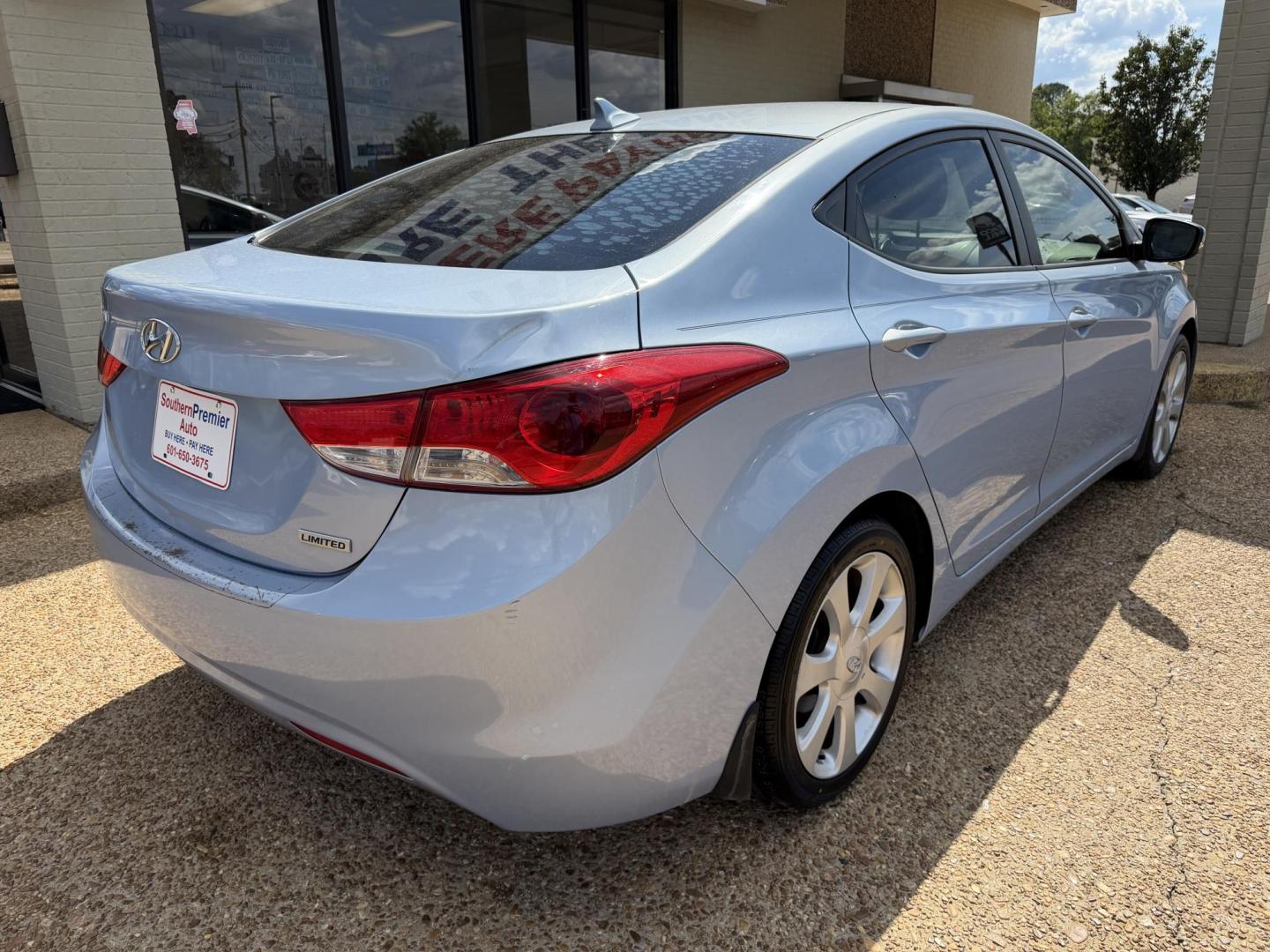 2013 BLUE HYUNDAI ELANTRA LIMITED (KMHDH4AE3DU) , located at 922 W. Beacon St., Philadelphia, MS, 39350, (601) 650-3675, 32.770447, -89.127151 - Photo#5