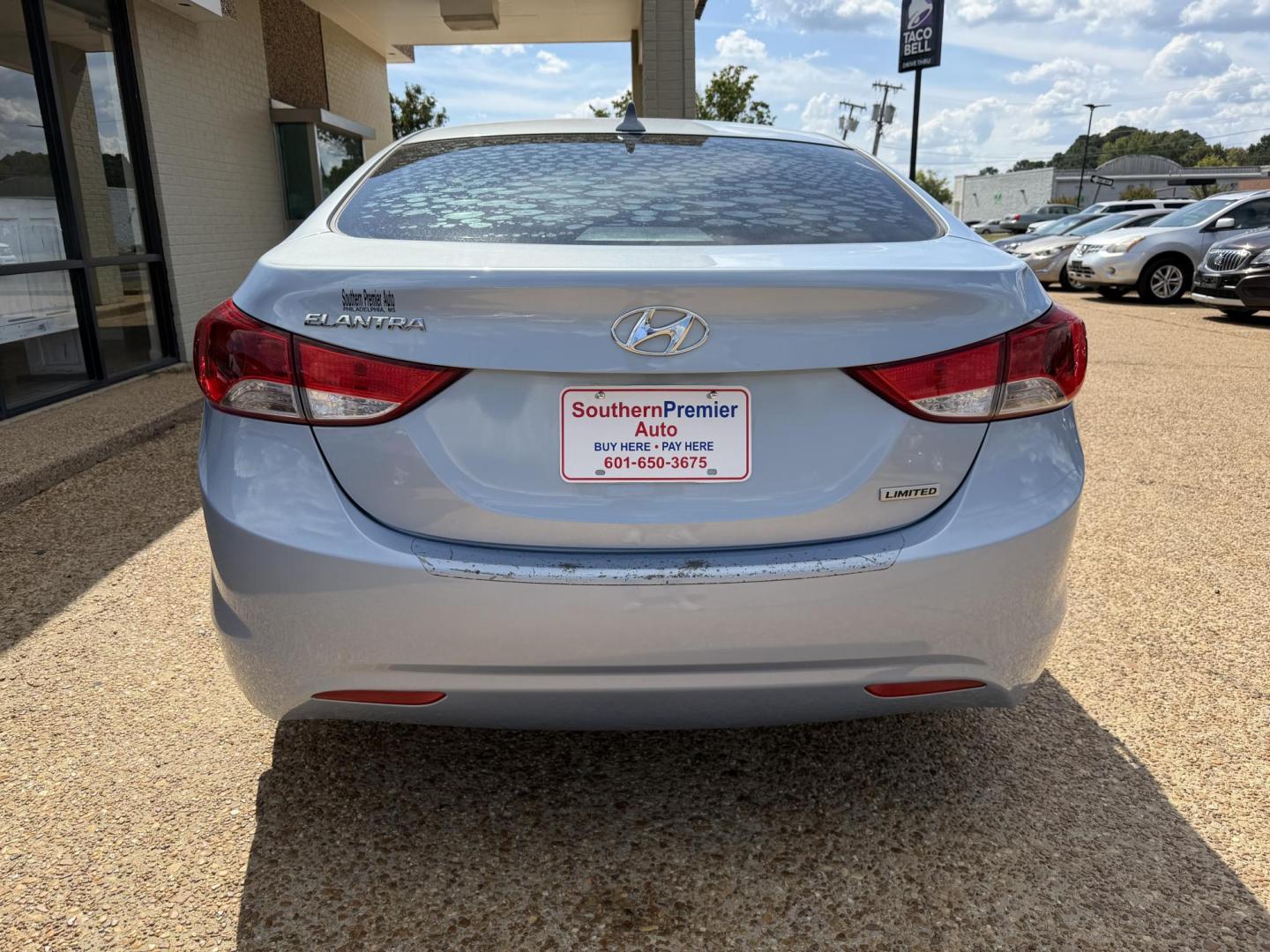 2013 BLUE HYUNDAI ELANTRA LIMITED (KMHDH4AE3DU) , located at 922 W. Beacon St., Philadelphia, MS, 39350, (601) 650-3675, 32.770447, -89.127151 - Photo#4