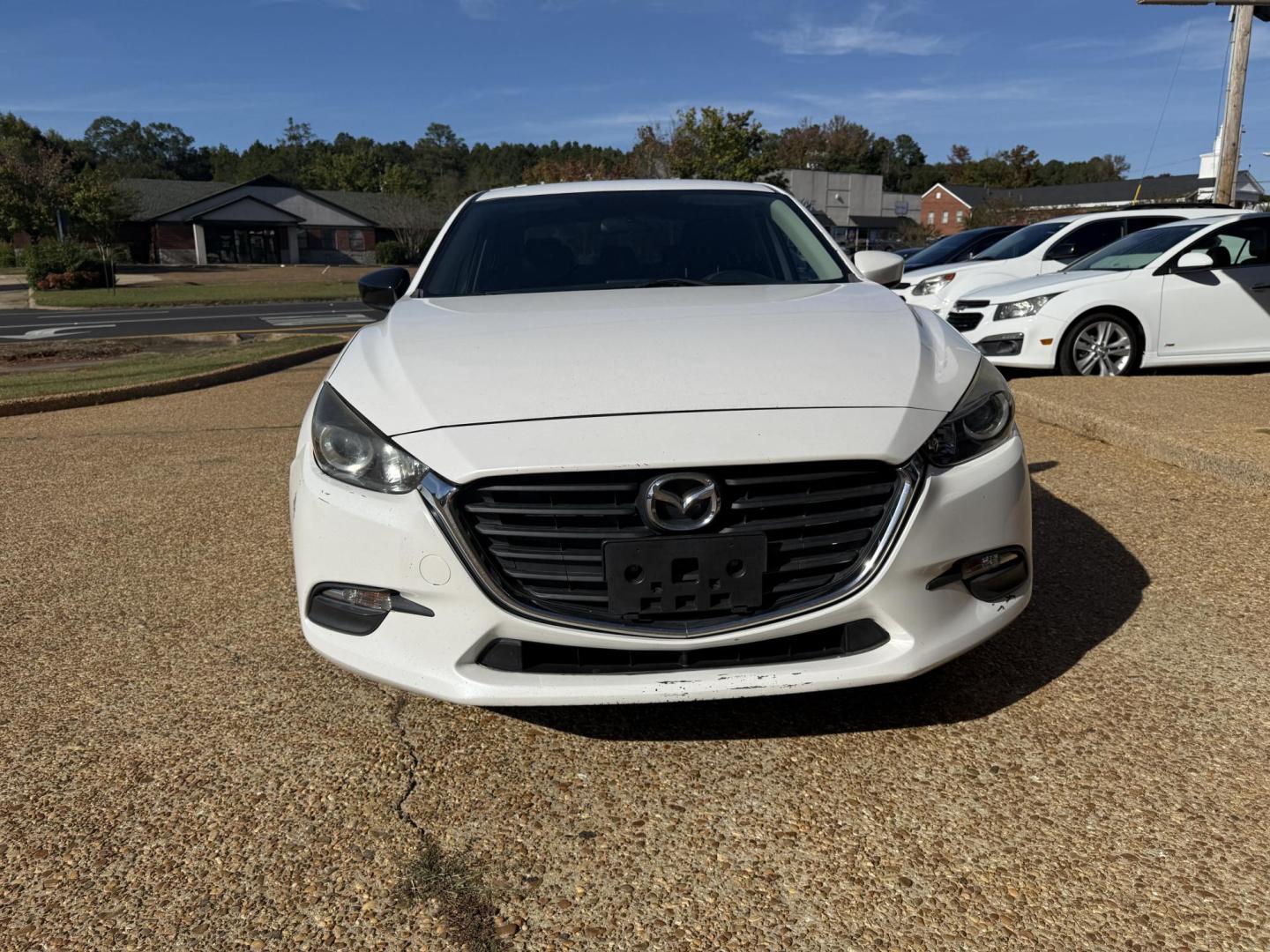 2017 WHITE MAZDA MAZDA3 SPORT (3MZBN1U70HM) , located at 922 W. Beacon St., Philadelphia, MS, 39350, (601) 650-3675, 32.770447, -89.127151 - Photo#1