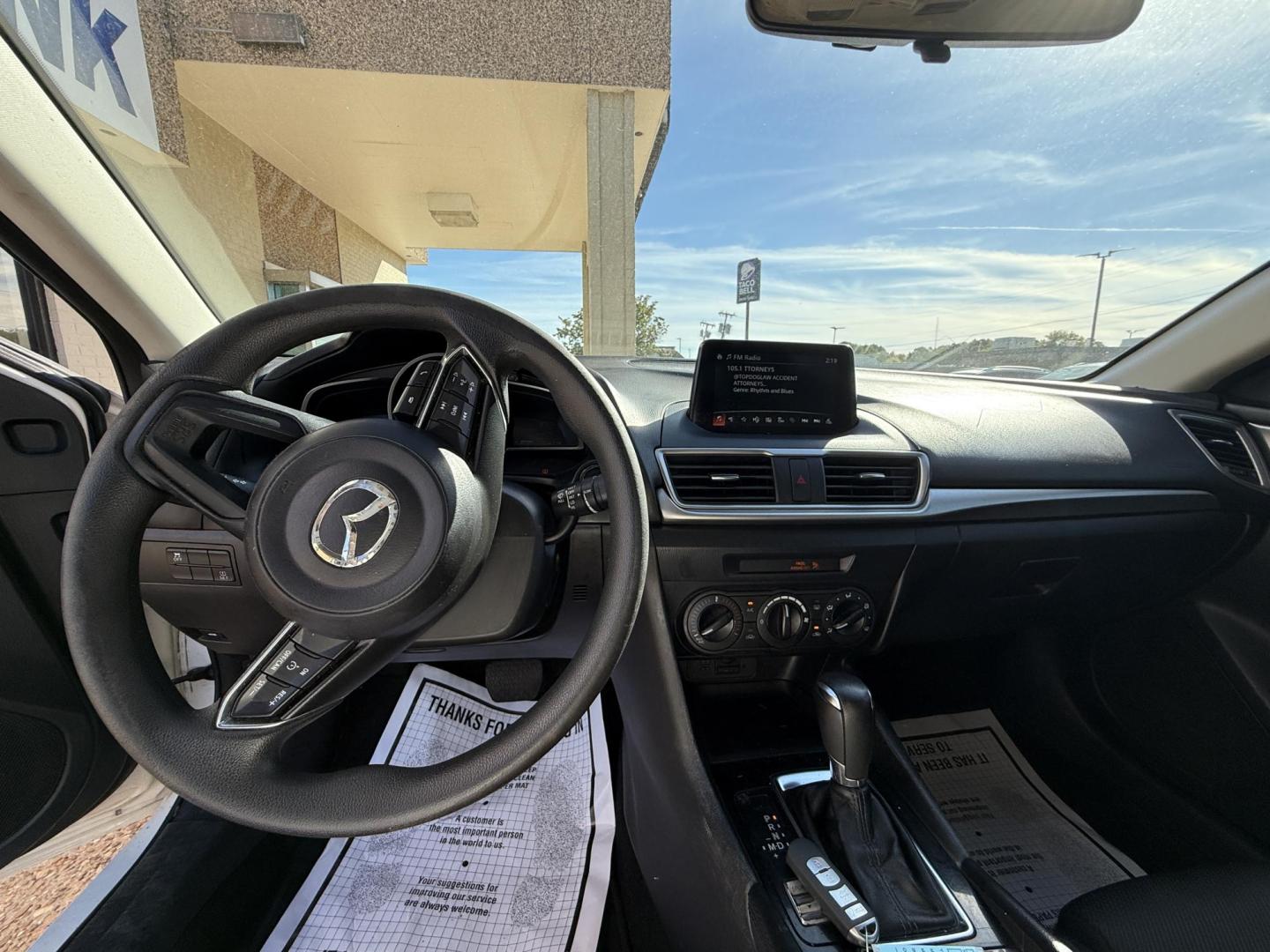 2017 WHITE MAZDA MAZDA3 SPORT (3MZBN1U70HM) , located at 922 W. Beacon St., Philadelphia, MS, 39350, (601) 650-3675, 32.770447, -89.127151 - Photo#9