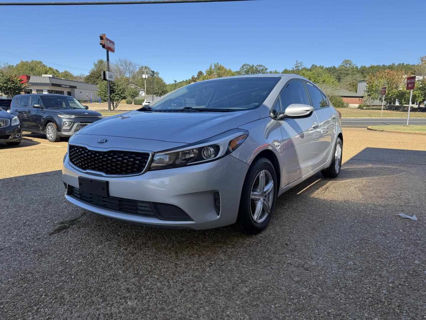 2017 GRAY KIA FORTE LX (3KPFK4A77HE) , located at 922 W. Beacon St., Philadelphia, MS, 39350, (601) 650-3675, 32.770447, -89.127151 - Photo#2