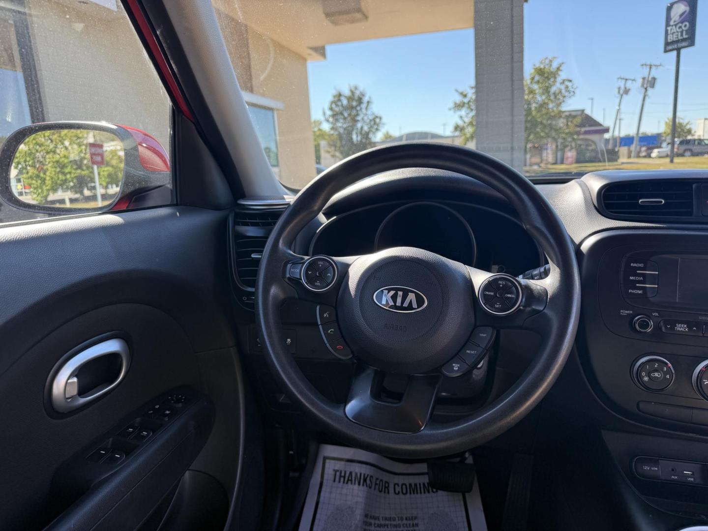 2016 RED KIA SOUL + (PLUS) (KNDJP3A59G7) , located at 922 W. Beacon St., Philadelphia, MS, 39350, (601) 650-3675, 32.770447, -89.127151 - Photo#18