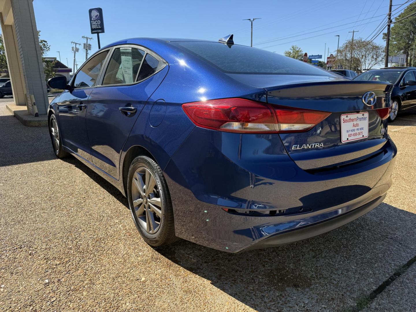 2018 BLUE HYUNDAI ELANTRA SEL (5NPD84LF4JH) , located at 922 W. Beacon St., Philadelphia, MS, 39350, (601) 650-3675, 32.770447, -89.127151 - Photo#5