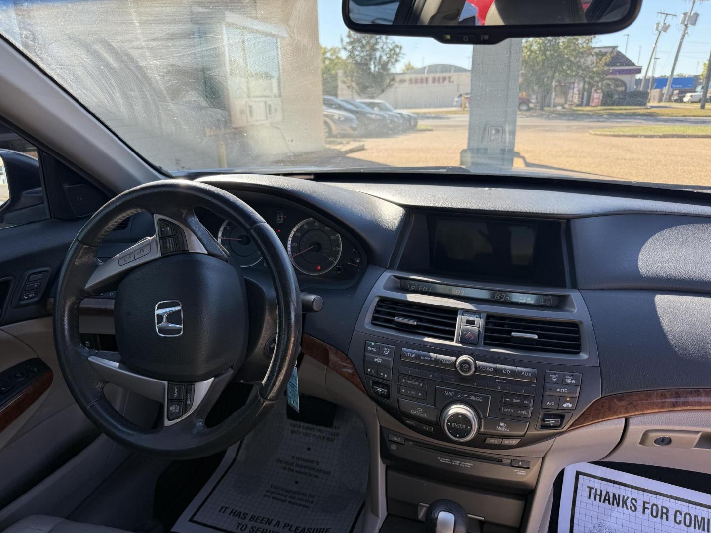 2012 SILVER /TAN/CREAM LEATHER HONDA ACCORD EX-L (1HGCP3F83CA) , located at 922 W. Beacon St., Philadelphia, MS, 39350, (601) 650-3675, 32.770447, -89.127151 - Photo#6