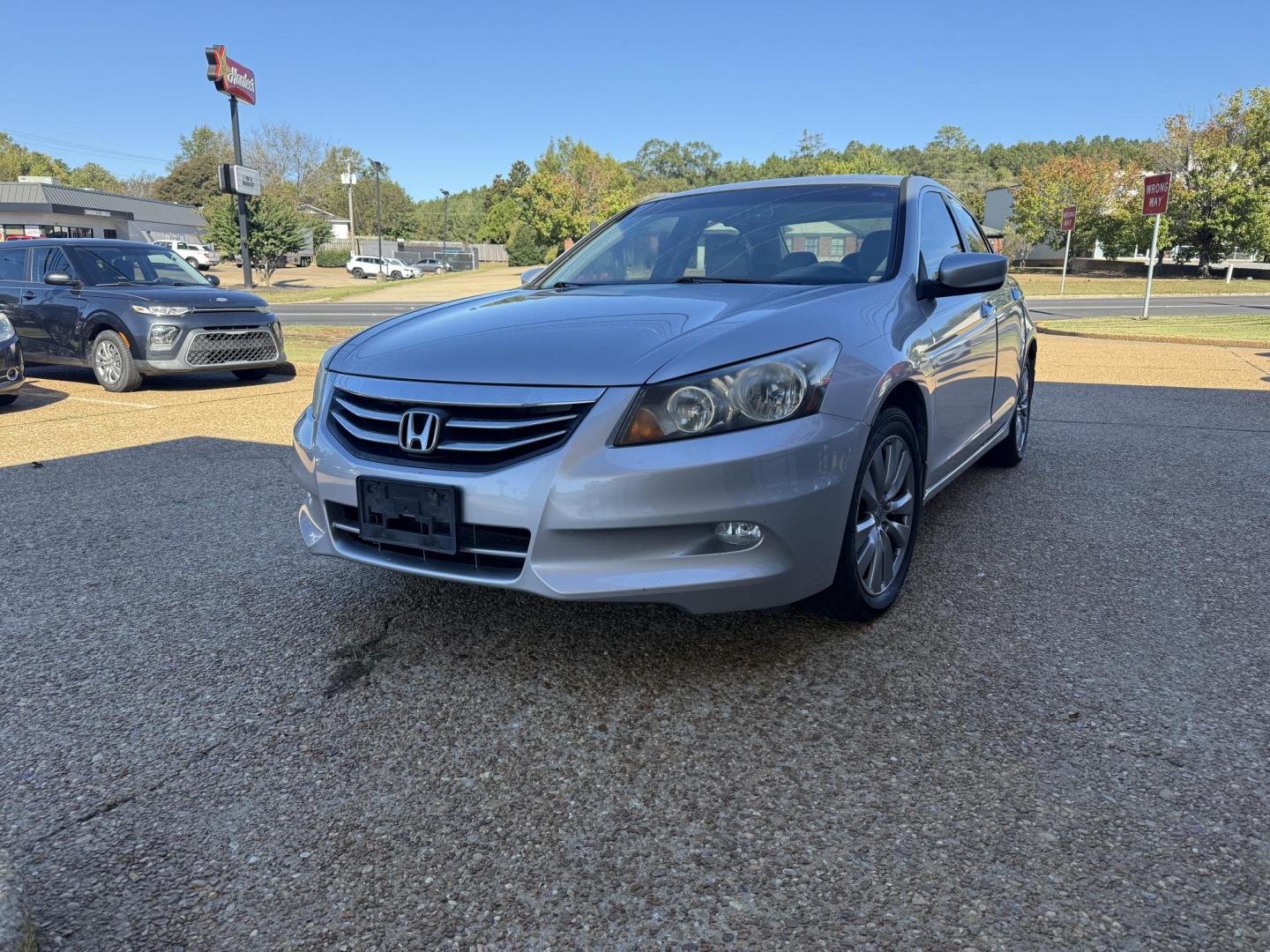 2012 SILVER /TAN/CREAM LEATHER HONDA ACCORD EX-L (1HGCP3F83CA) , located at 922 W. Beacon St., Philadelphia, MS, 39350, (601) 650-3675, 32.770447, -89.127151 - Photo#1