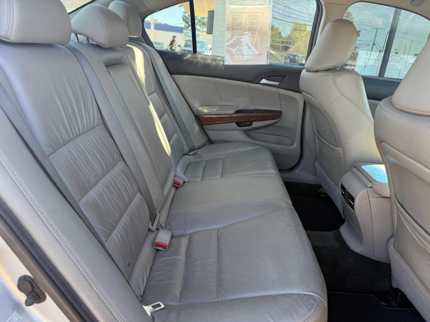 2012 SILVER /TAN/CREAM LEATHER HONDA ACCORD EX-L (1HGCP3F83CA) , located at 922 W. Beacon St., Philadelphia, MS, 39350, (601) 650-3675, 32.770447, -89.127151 - Photo#14