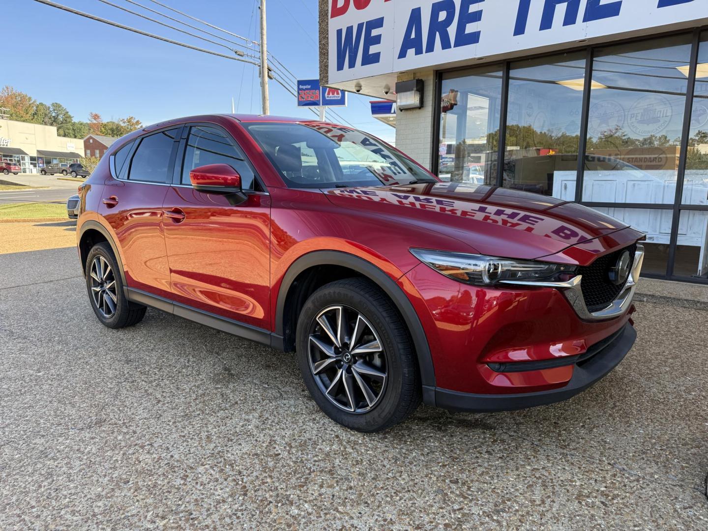 2017 RED MAZDA CX-5 GRAND TOURING (JM3KFADL7H0) , located at 922 W. Beacon St., Philadelphia, MS, 39350, (601) 650-3675, 32.770447, -89.127151 - Photo#0