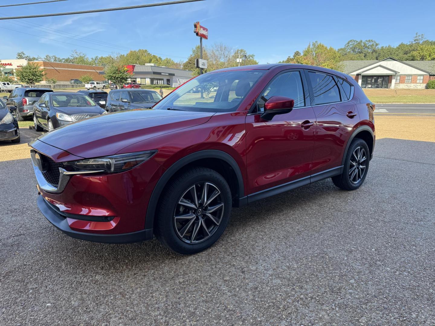 2017 RED MAZDA CX-5 GRAND TOURING (JM3KFADL7H0) , located at 922 W. Beacon St., Philadelphia, MS, 39350, (601) 650-3675, 32.770447, -89.127151 - Photo#2