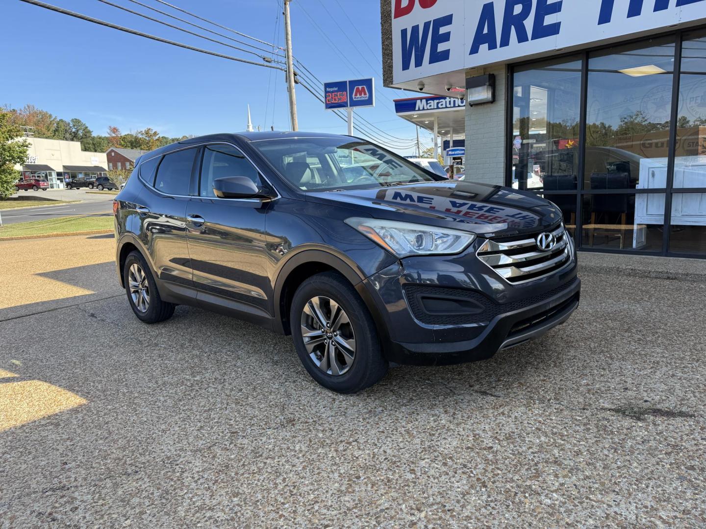2016 BLUE HYUNDAI SANTA FE SPORT (5XYZT3LB8GG) , located at 922 W. Beacon St., Philadelphia, MS, 39350, (601) 650-3675, 32.770447, -89.127151 - Photo#0