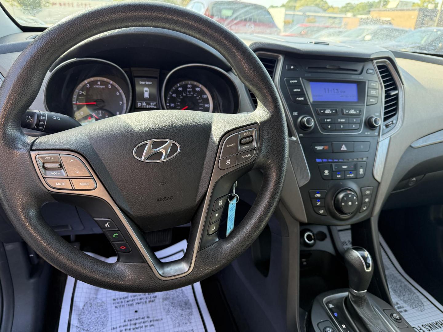 2016 BLUE HYUNDAI SANTA FE SPORT (5XYZT3LB8GG) , located at 922 W. Beacon St., Philadelphia, MS, 39350, (601) 650-3675, 32.770447, -89.127151 - Photo#12