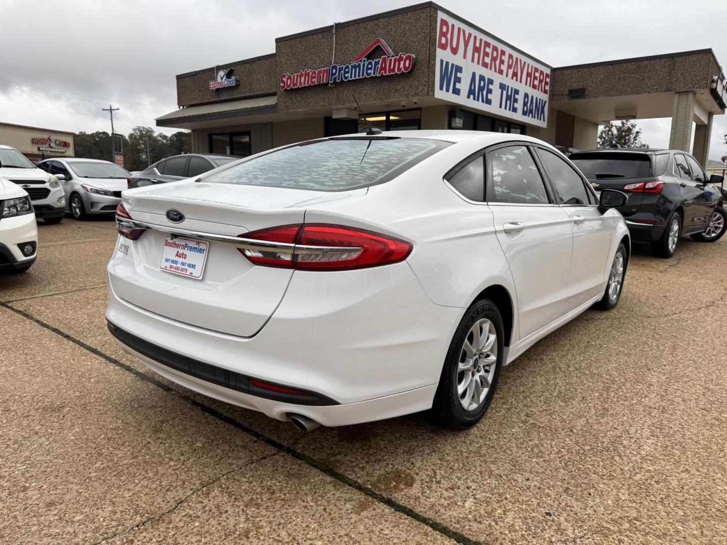 2017 WHITE FORD FUSION S (3FA6P0G7XHR) , located at 922 W. Beacon St., Philadelphia, MS, 39350, (601) 650-3675, 32.770447, -89.127151 - Photo#2