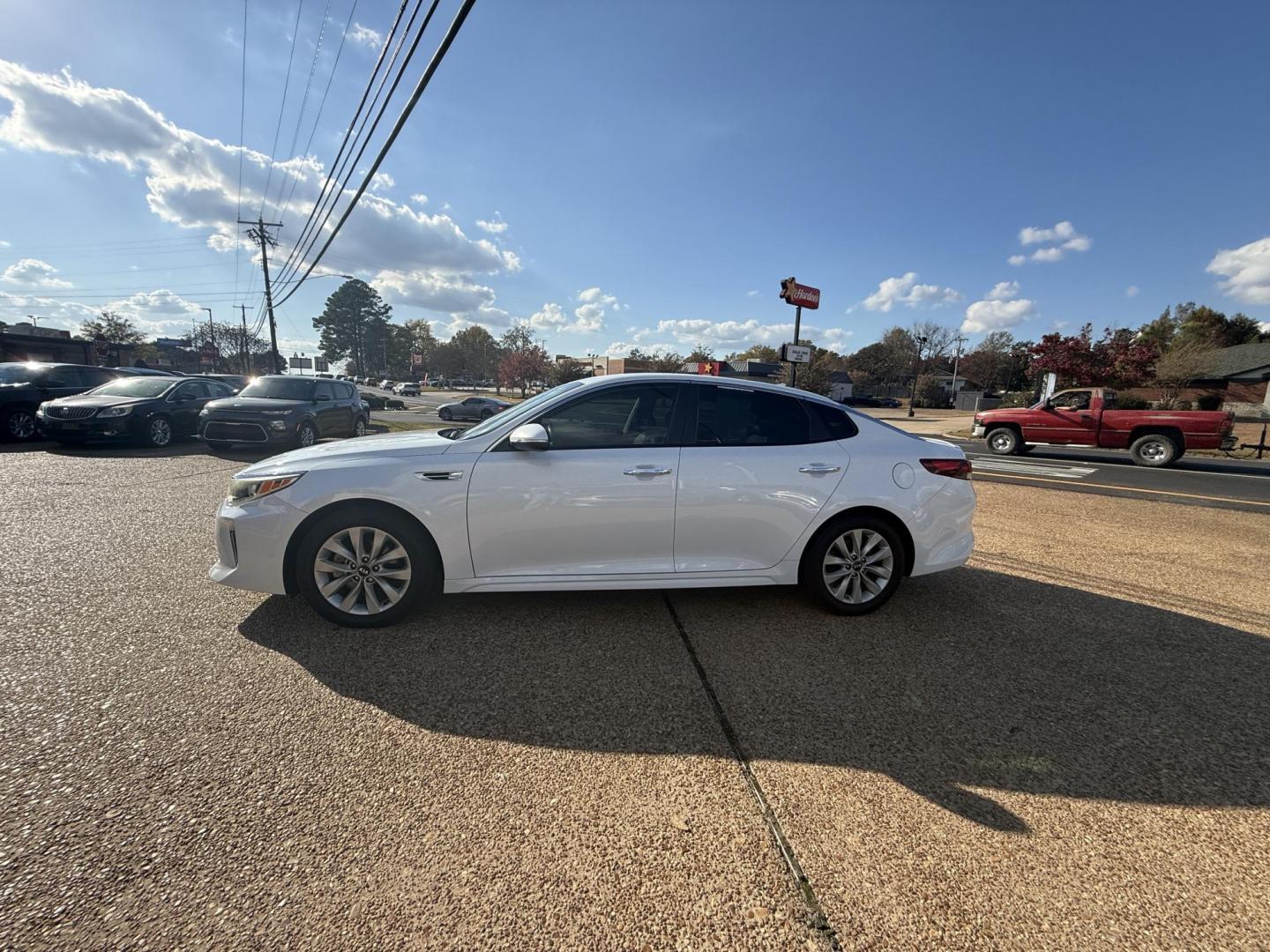2018 WHITE KIA OPTIMA (5XXGT4L38JG) , located at 922 W. Beacon St., Philadelphia, MS, 39350, (601) 650-3675, 32.770447, -89.127151 - Photo#3