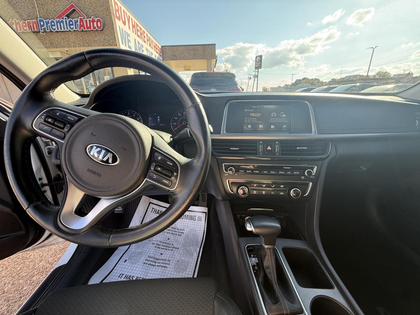 2018 WHITE KIA OPTIMA (5XXGT4L38JG) , located at 922 W. Beacon St., Philadelphia, MS, 39350, (601) 650-3675, 32.770447, -89.127151 - Photo#9