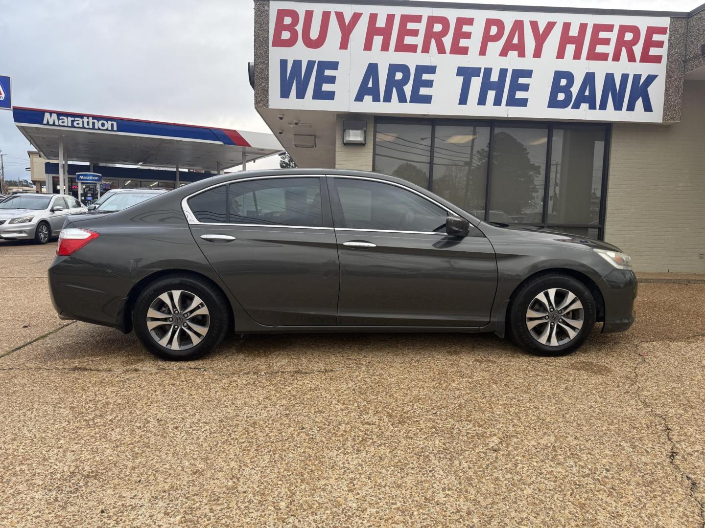 2013 GRAY HONDA ACCORD LX (1HGCR2F35DA) , located at 922 W. Beacon St., Philadelphia, MS, 39350, (601) 650-3675, 32.770447, -89.127151 - Photo#7