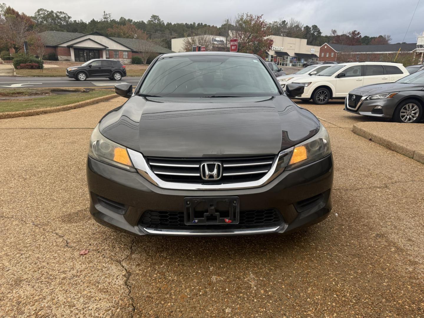 2013 GRAY HONDA ACCORD LX (1HGCR2F35DA) , located at 922 W. Beacon St., Philadelphia, MS, 39350, (601) 650-3675, 32.770447, -89.127151 - Photo#1