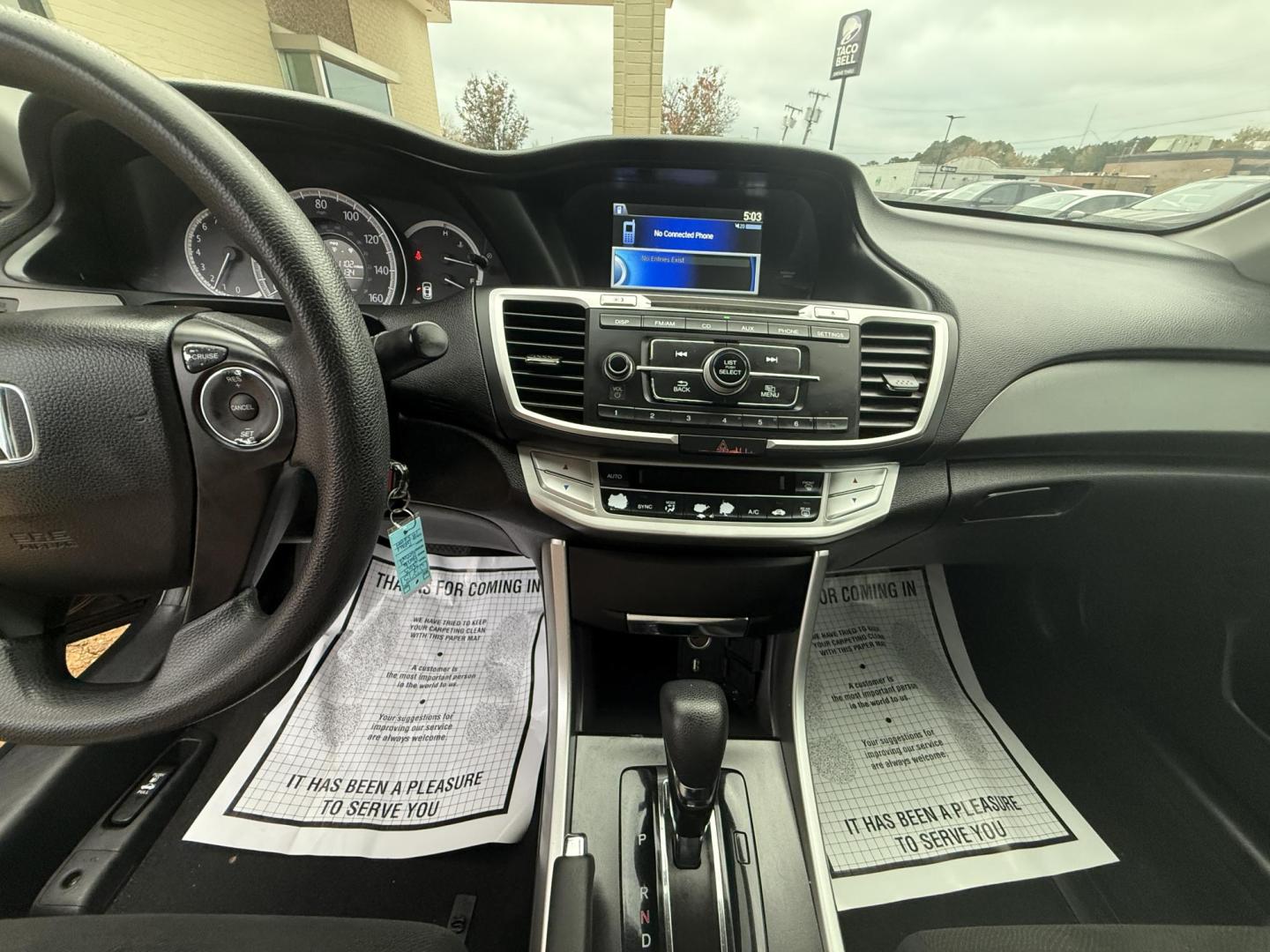 2013 GRAY HONDA ACCORD LX (1HGCR2F35DA) , located at 922 W. Beacon St., Philadelphia, MS, 39350, (601) 650-3675, 32.770447, -89.127151 - Photo#12